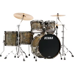 Brand new ❤️ TAMA TAMA Starclassic Walnut/Birch 5-Piece Shell Pack With 22" Bass Drum Gloss Charcoal Tamo Ash 🥰