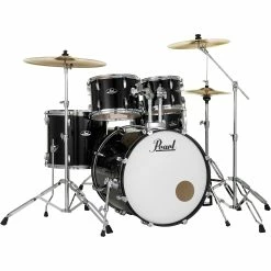 Budget 🔔 Pearl Pearl Roadshow Complete 5-Piece Drum Set With Hardware And Cymbals Jet Black 🔥
